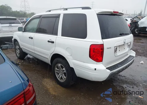 2005 Honda Pilot Ex-L из США, поврежденный, VIN 5FNYF18595B052324